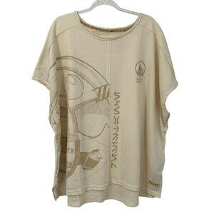 Star Wars Galaxys Edge Black Spire Outpost Rebel Pilot Tunic Top Cream 1X NEW